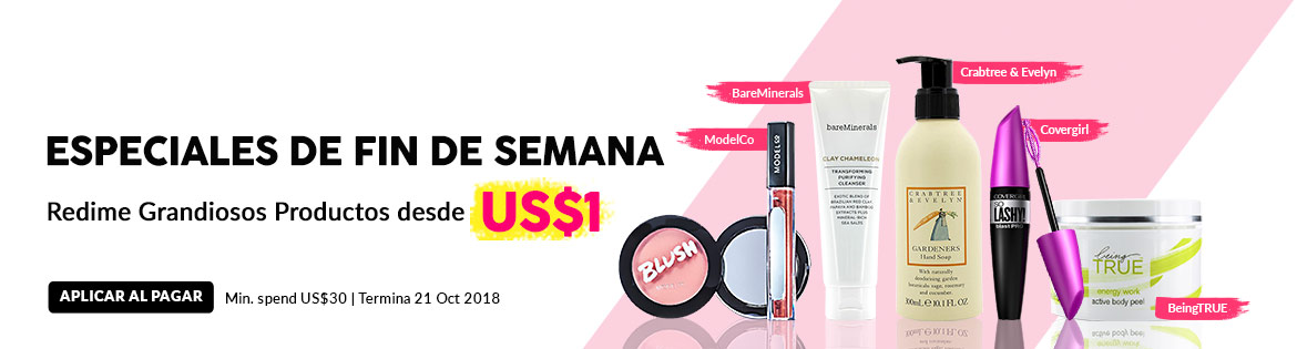 Weekend Specials, Ends 14 Oct 2018. Redeem Great Products from US$1 (min. spend US$30)