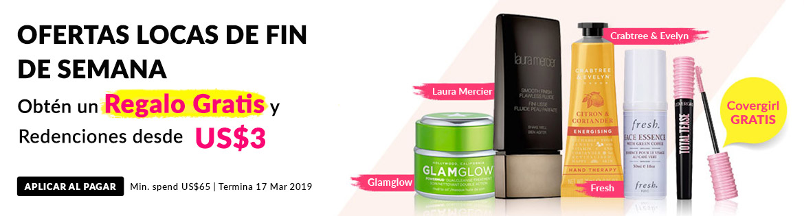 Crazy Weekend Specials, Ends 17 Mar 2019. Get a Free Gift + Redeem Great Products from US$3 (min. spend US$65)