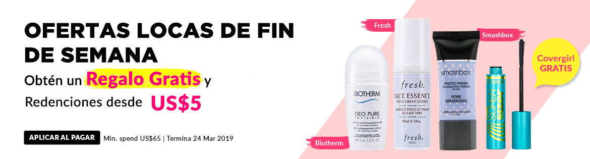 Crazy Weekend Specials, Ends 24 Mar 2019. Get a Free Gift + Redeem Great Products from US$5 (min. spend US$65)