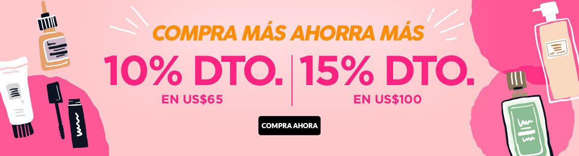 Compra Más ahorra más, Oferta, oferta en todo, oferta de belleza, cuidado de la piel, maquillaje, cuidado del cabello, clinque, hourglass, shiseido, lancome