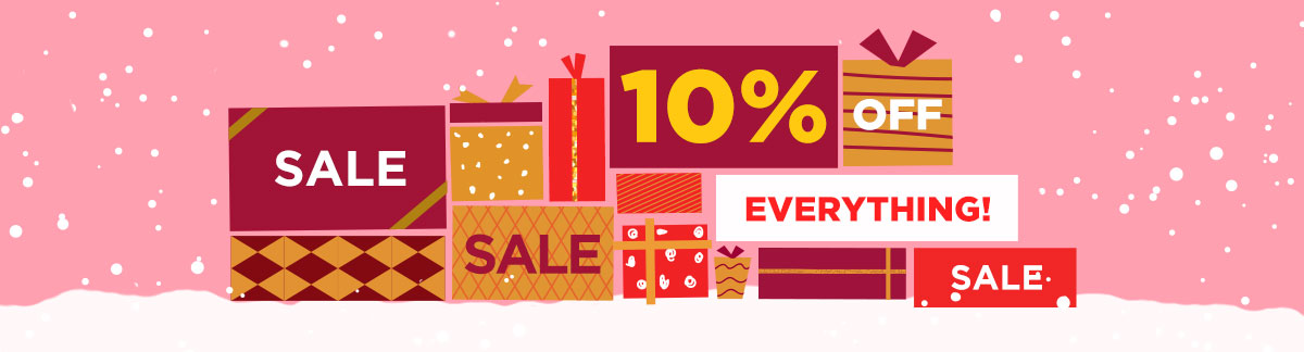 Oferta de Navidad de Último Minuto 10% Dto. en todo! Navidad Hanukkah Año Nuevo El Día Después de Navidad