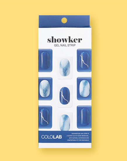 CololabShowker Gel Nail Strip # CNA401 Blackberry Marble 