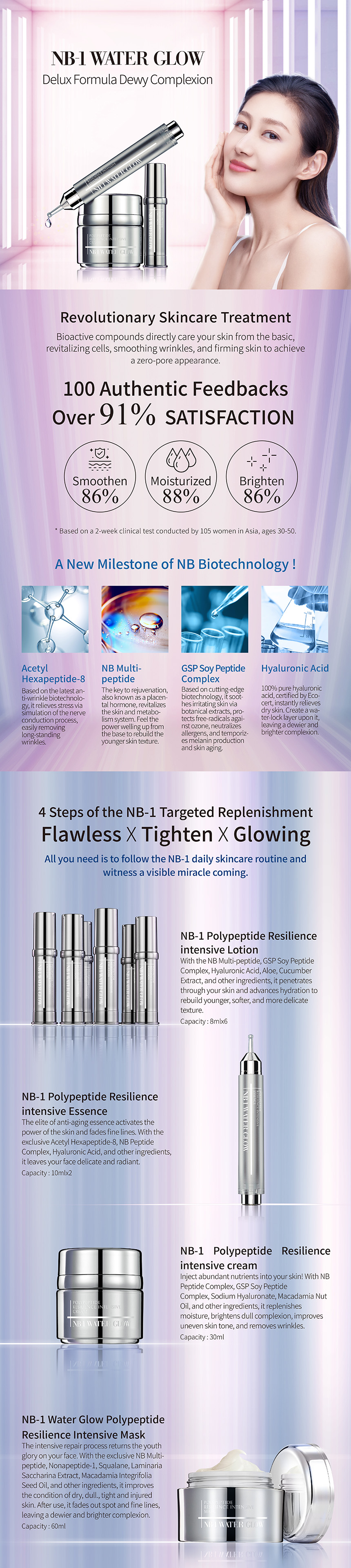 NB-1 Water Glow Polypeptide Resilience Intensive Cream