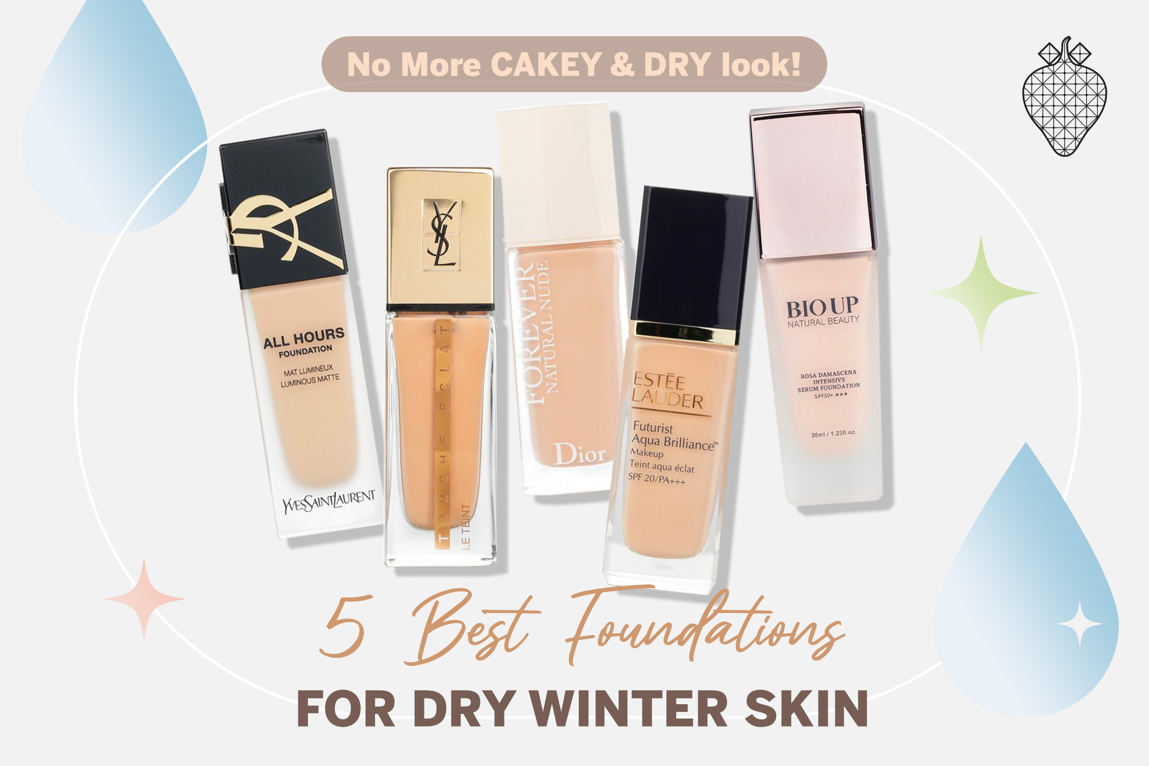 No More dry and flaky makeup! TOP 5 hydrating foundations! article cover