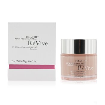 Re Vive Fermitif Neck Renewal Cream SPF15 - 75ml/2.5oz Soft Silicone Scrub Exfoliating Blackhead Remover Facial Brush Pad Face Care Cleaning Wash Cap Silicone Face Cleanser Tool