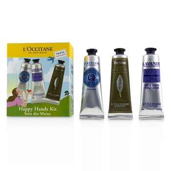 L Occitane Happy Hands Kit 2x Shea Butter 30ml 2x Lavender