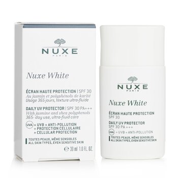 Nuxe White Daily UV Protector SPF 30 (Untuk Semua Jenis Kulit & Kulit Sensitif)  30ml/1oz
