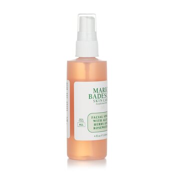 Facial Spray With Aloe, Herbs & Rosewater - For All Skin Types  118ml/4oz