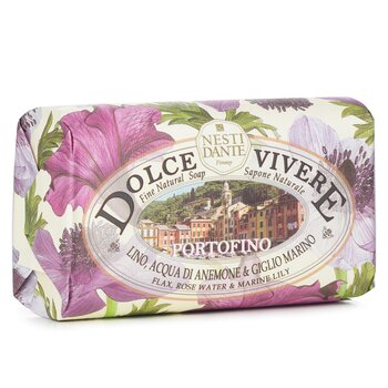 Dolce Vivere Fine Natural Soap - Portofino - Flax, Rose Water & Marine Lily 250g/8.8oz
