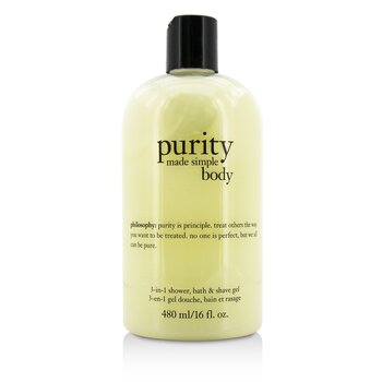 Purity Made Simple For Body 3-in-1 Shower, Bath & Shave Gel  480ml/16oz