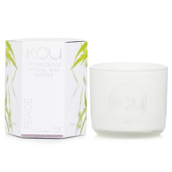 Eco-Luxury Aromacology Natural Wax Candle Glass - Peace (Rose & Ylang Ylang)  85g