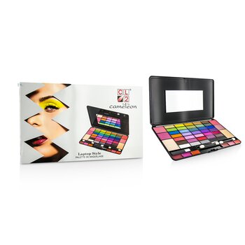 Laptop Style MakeUp Kit 8075 (35x EyeShadow, 4x Blusher, 2x Powder Cake, 6x Lipgloss)  -