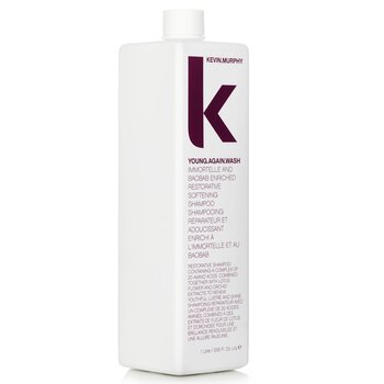 Young.Again.Wash (Champú Suavizante y Restaurador - Para Cabello Seco o Dañado)  1000ml/33.6oz