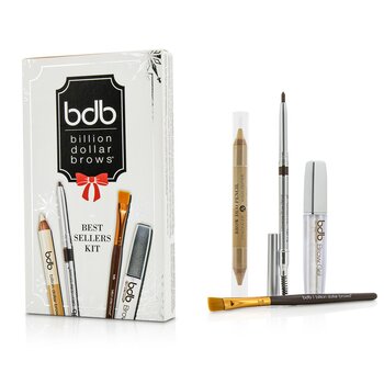 Best Sellers Kit: 1x Universal Brow Pencil 0.27g/0.009oz, 1x Brow Duo Pencil 2.98g/0.1oz, 1x Smudge Brush, 1x Brow Gel 3ml/0.1oz  4pcs