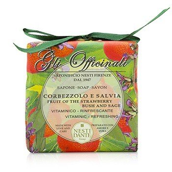 Gli Officinali Soap - Fruit Of The Strawberry Bush & Sage - Vitaminic & Refreshing  200g/7oz