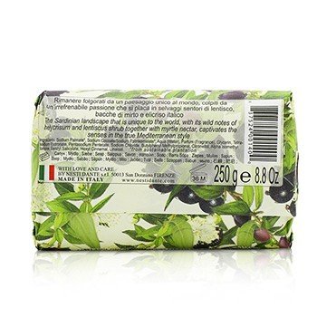Dolce Vivere Fine Natural Soap - Sardegna - Myrtle Nectar, Lentiscus & Helycrisum Shrub  250g/8.8oz