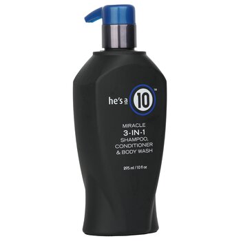 He's A 10 Miracle 3-In-1 Shampoo, Conditioner & Body Wash  295ml/10oz