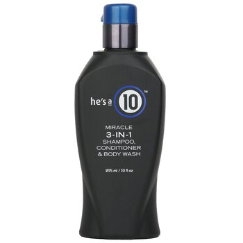 He's A 10 Miracle 3-In-1 Shampoo, Conditioner & Body Wash  295ml/10oz