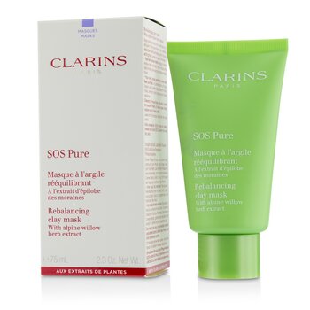 SOS Pure Rebalancing Clay Mask with Alpine Willow - Combination to Oily Skin  75ml/2.3oz