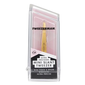 Tweezerman Mini Slant Tweezer Ultra Precision (Tin Coated) (Studio Collection) Picture Color