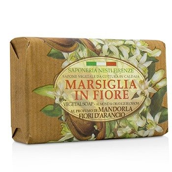 Marsiglia In Fiore Vegetal Soap - Almond & Orange Bloosom  125g/4.3oz