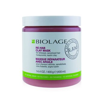 Biolage R.A.W. Re-Hab Clay Mask (For Stressed, Sensitized Hair)  400ml/14.4oz