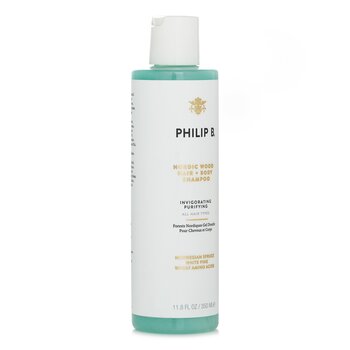 Nordic Wood Champú de Cabello + Cuerpo (Purificante Vigorizante - Todo Tipo de Cabello)  350ml/11.8oz