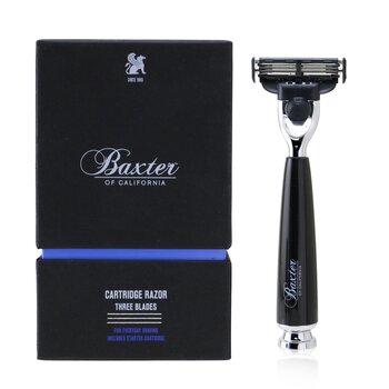 男士手动卡夹安全剃须刀三刀头Cartridge Razor  1pc