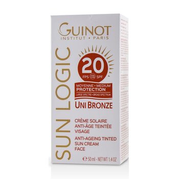Sun Logic Uni Bronze Crema Solar Anti-Envejecimiento Para Rostro SPF 20  50ml/1.4oz