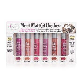 Meet Matt(e) Hughes 6 Mini Long Lasting Liquid Lipsticks Kit  6x1.2ml/0.04oz