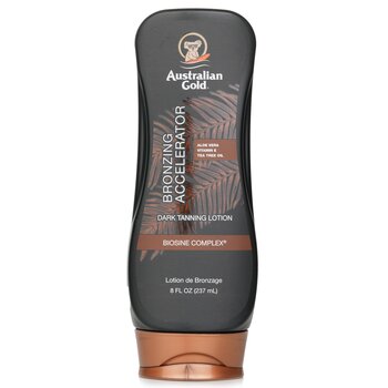 오스트레일리안 골드 Australian Gold 다크 태닝 엑셀러레이터 로션 윗 브론저스 237ml/8oz