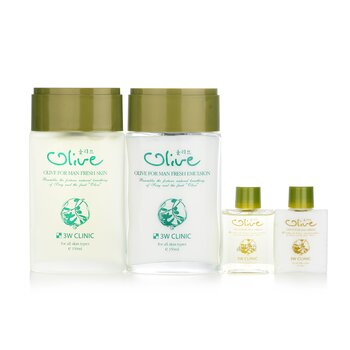 Olive For Man Set: 2x Fresh Skin, 2x Fresh Emulsion  4pcs