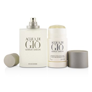 Acqua Di Gio Coffret: Eau De Toilette Spray 100ml/3.4oz + Alcohol-Free Deodorant Stick 75ml/2.6oz  2pcs