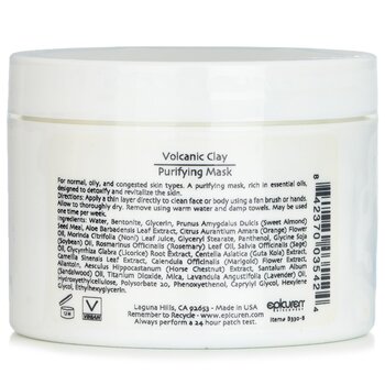 Volcanic Clay Purifying Mask - For Normal, Oily & Congested Skin Types  250ml/8oz