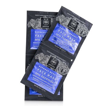 Express Beauty Face Mask with Sea Lavender (Moisturizing & Anti-Pollution)  6x(2x8ml)