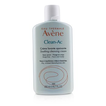 Avene Clean Ac Soothing Cleansing Cream For Dry Irritated Blemish Prone Skin 200ml67oz