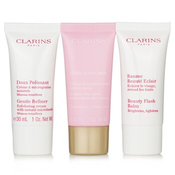Multi-Active 30+ Anti-Ageing Skincare Set: Gentle Refiner 30ml + Multi-Active Day Cream 30ml + Beauty Flash Balm 30ml  3pcs