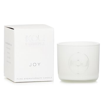 Essentials Aromatherapy Natural Wax Candle Glass - Joy (Australian White Flannel Flower)  85g