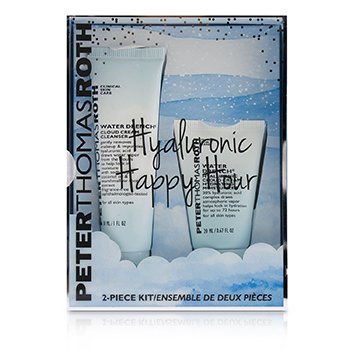Hyaluronic Happy Hour 2-Piece Kit: 1x Cleanser 30ml + 1x Moisturizer 20ml 2pcs