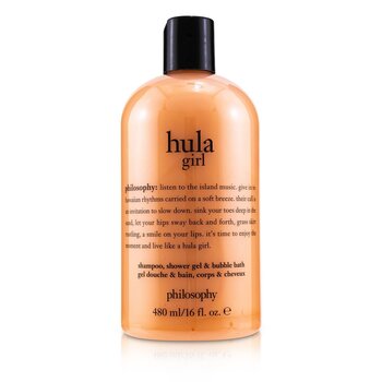 Hula Girl Shampoo, Shower Gel & Bubble Bath  480ml/16oz