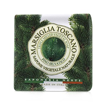 Marsiglia Toscano Jabón Vegetal Triple Molido - Pino Selvatico  200g/7oz