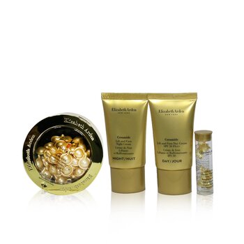 Set Restaurador de Juventud de Ceramidas Levanta & Reafirma: Cápsulas de Ceramidas AVANZADAS 60 cápsulas + Crema de Día SPF30 15ml + Crema de Noche 15ml+ Crema de Ojos 4pcs+1bag