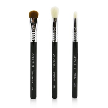 Glam 'N Go Mini Eye Brush Set (3x Brushes + 1x Bag) 3pcs+1bag