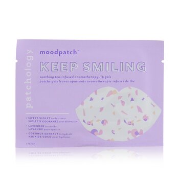 Moodpatch - Keep Smiling Geles de Labios Aromaterapia Infundidos de Té Calmante (Violeta Dulce + Lavanda + (Extracto de Coco) 5pcs