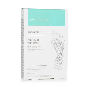 PoshPeel Pedi Cure - Gently Exfoliates & Resurfaces Feet (1 Treatment)  2x20ml/0.68oz