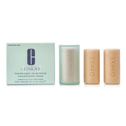 Clinique 3 Little Săpun - Formulă pentru Piele Grasă 3x50g