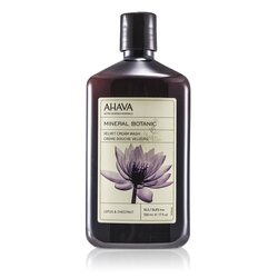 Ahava Mineral Botanic Kadife Krem Yıkama - Lotus Çiçeği ve Kestane (Hassas Cilt) 500ml/17oz