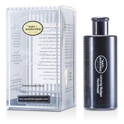 The Art Of Shaving Turnback Silvertip Badger Travel Brush - Black -