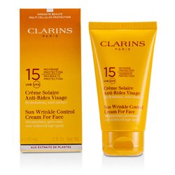 Clarins Przeciwzmarszczkowy krem do opalania twarzy Sun Wrinkle Control Cream Moderate Protection For Face SPF 15 75ml/2.7oz