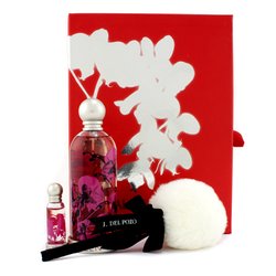 Jesus Del Pozo Halloween Kiss Casetă: Apă de Toaletă Spray 100ml/3.4oz + Pudră de Corp Strălucitoare 5g/0.17oz+ Miniatură 4ml/0.13oz 3pcs